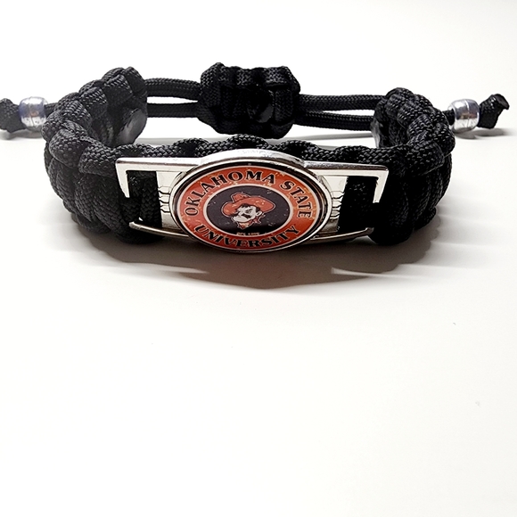 Oklahoma State Cowboys Adjustable Charm Bracelet Fan Apparel & Souvenir NCAA - Picture 2 of 5